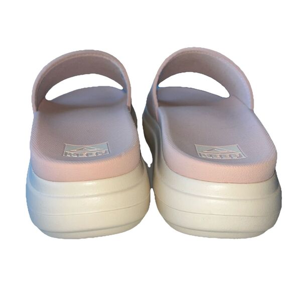 NEW Women's Reef Cushion Bondi Bay Neutral Pale Pink Platform Slide Sandals SZ 8 - Picture 9 of 11